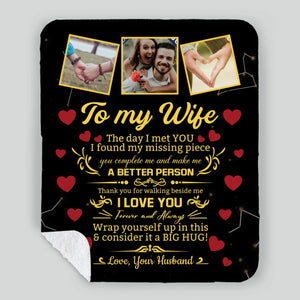 Personalized Blanket for Wife – A Warm Reminder of Forever Love - 89Prints