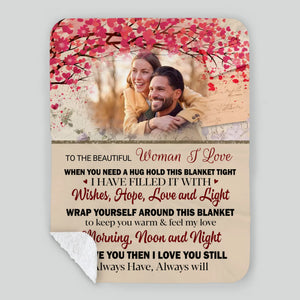 Personalized Husband & Wife Blanket – Where Love Lives Forever - 89Prints