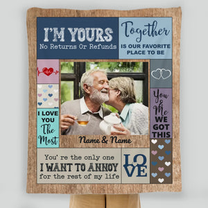 Personalized Husband & Wife Blanket – Together is Our Favorite Place to Be - 89Prints