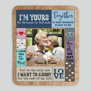 Personalized Husband & Wife Blanket – Together is Our Favorite Place to Be - 89Prints
