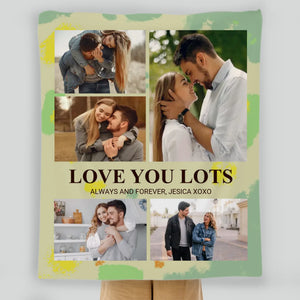 Personalized Husband & Wife Blanket – Love You Lots, Forever and Always - 89Prints