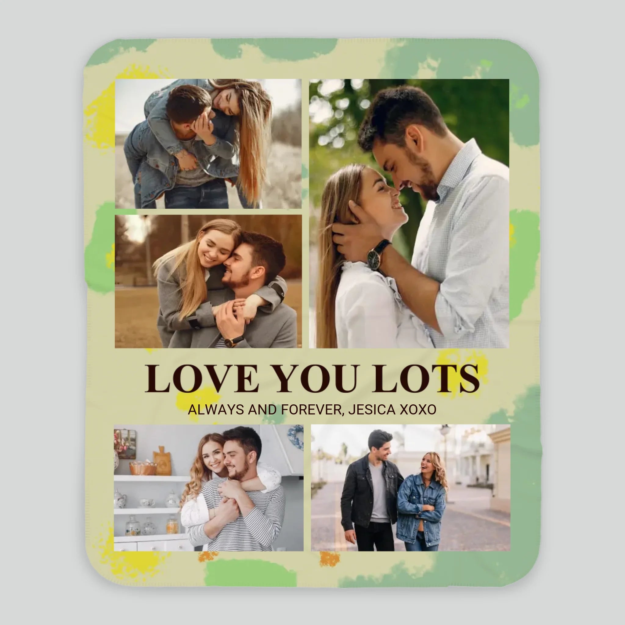 Personalized Husband & Wife Blanket – Love You Lots, Forever and Always - 89Prints