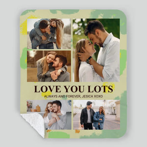 Personalized Husband & Wife Blanket – Love You Lots, Forever and Always - 89Prints