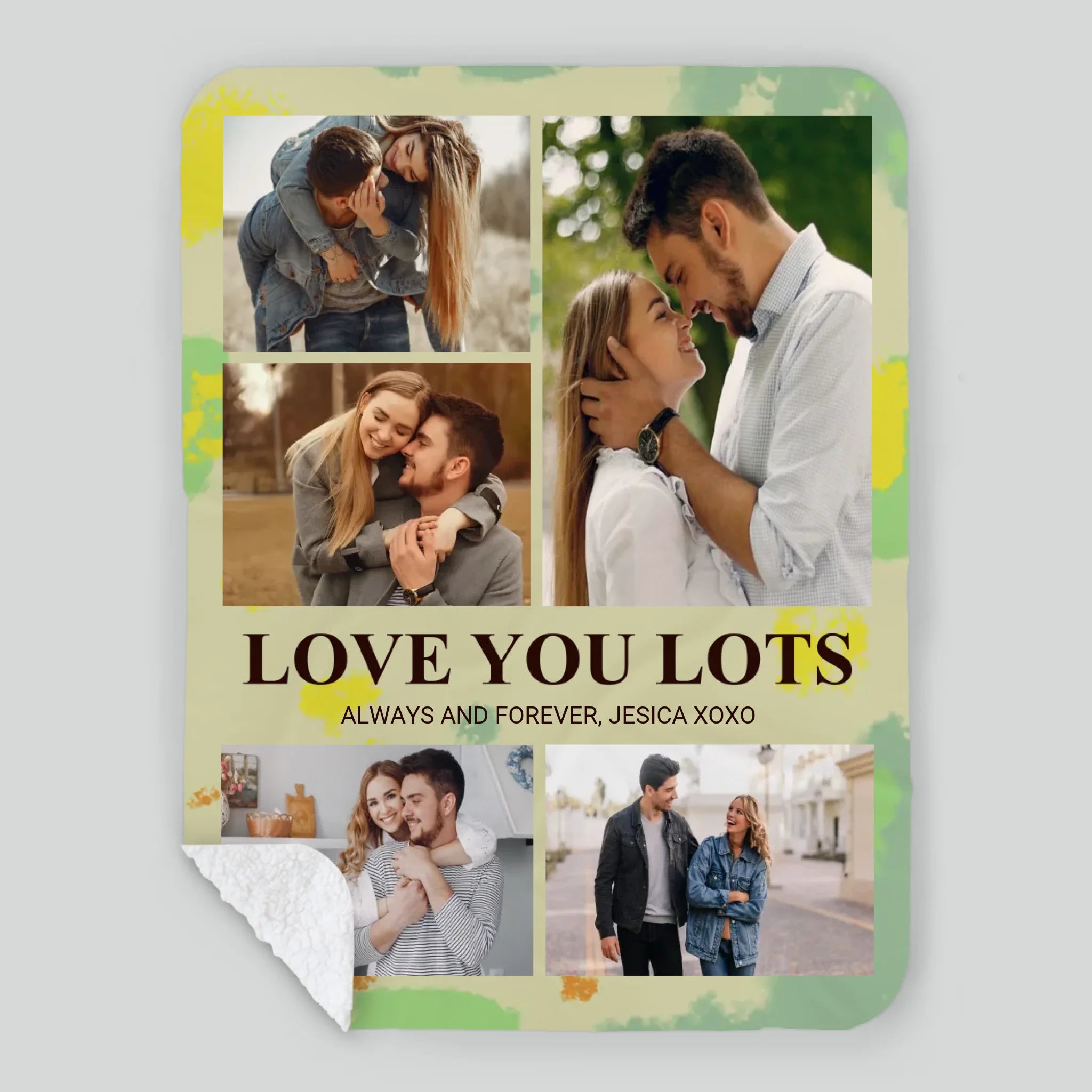 Personalized Husband & Wife Blanket – Love You Lots, Forever and Always - 89Prints