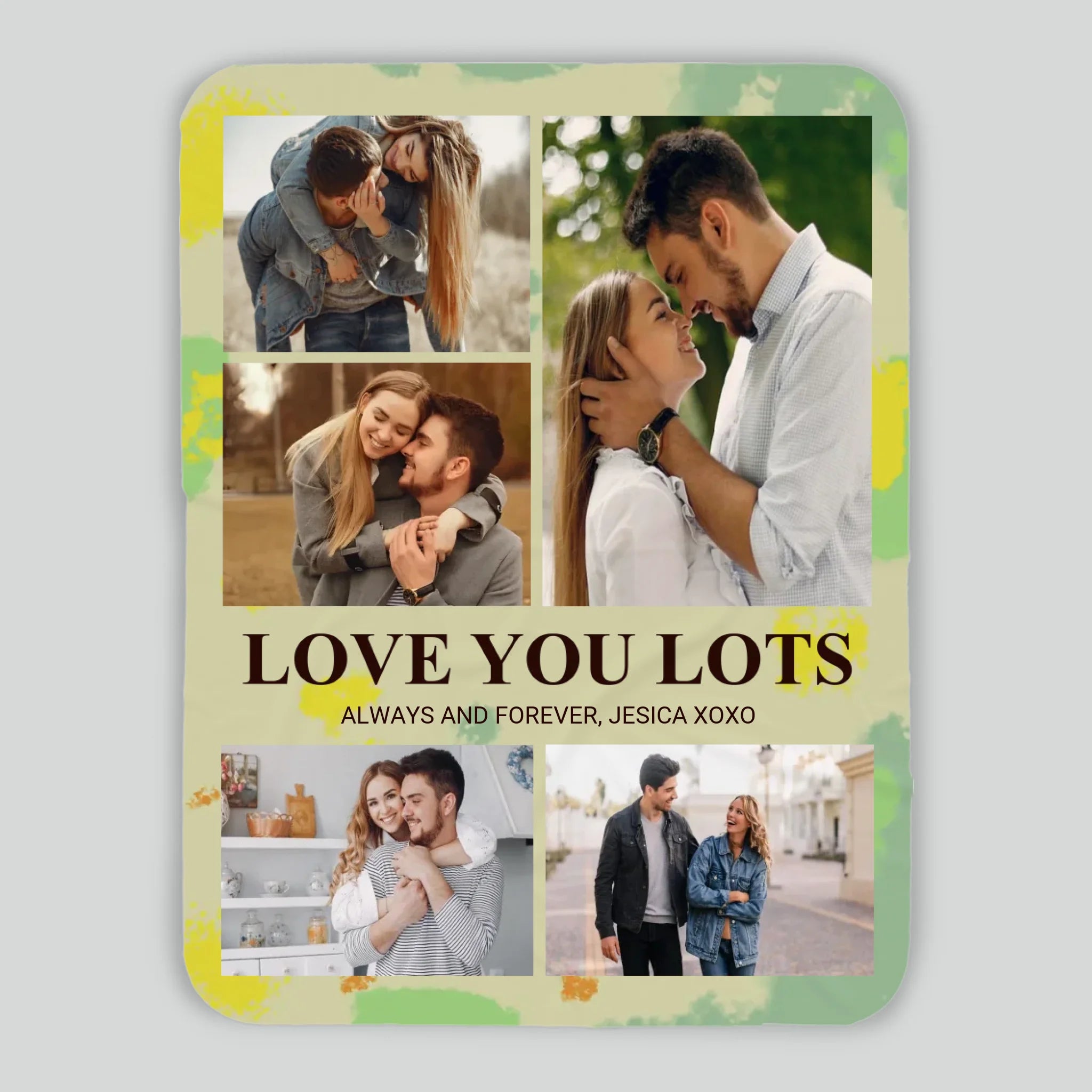 Personalized Husband & Wife Blanket – Love You Lots, Forever and Always - 89Prints