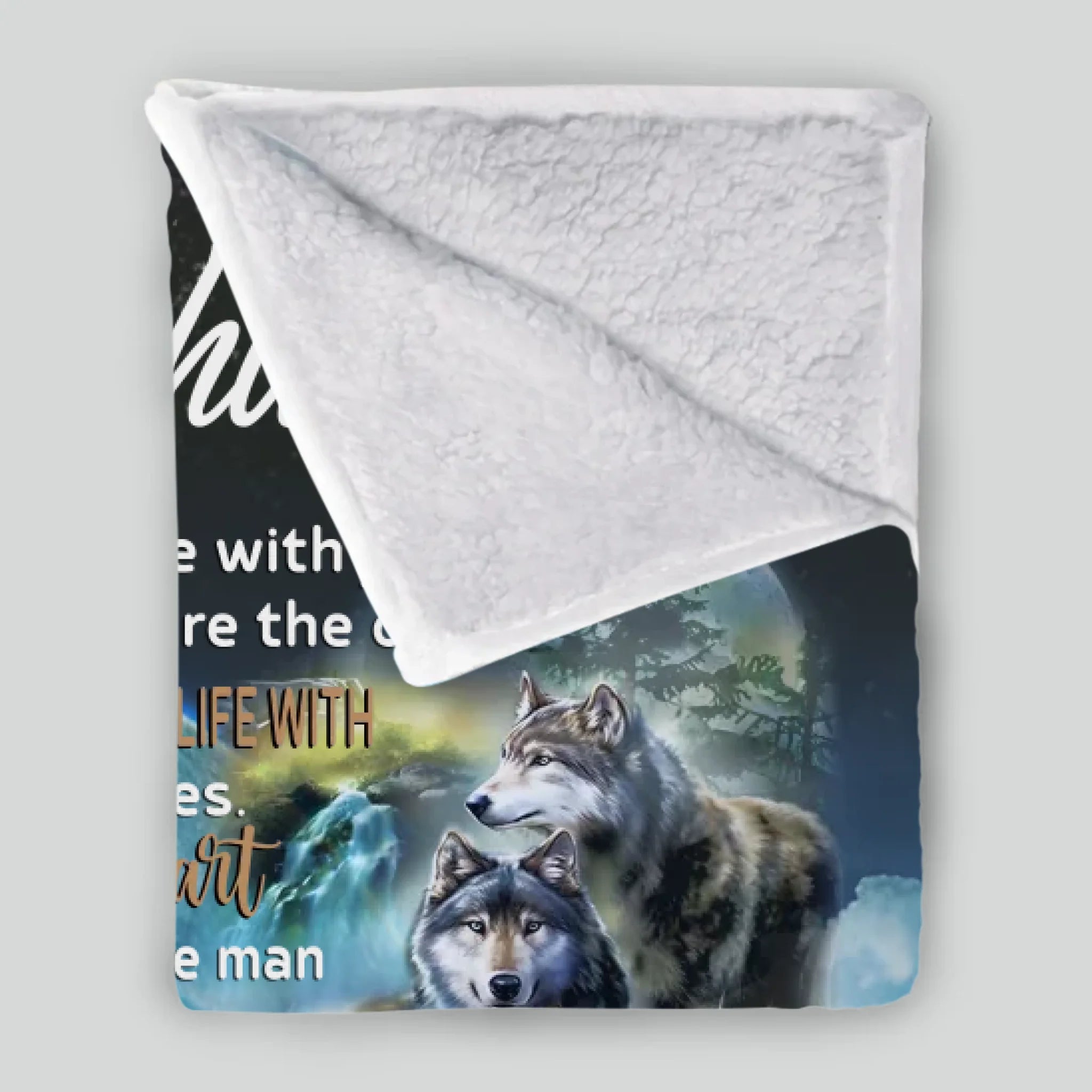 To My Husband – Custom Blanket with Name & Loving Words - 89Prints
