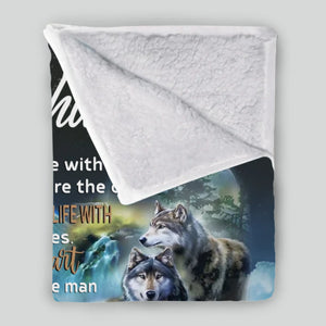 To My Husband – Custom Blanket with Name & Loving Words - 89Prints