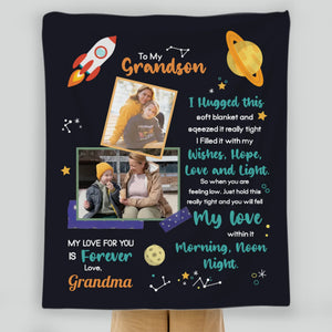 Personalized Blanket for Grandson – To My Grandson, You Are Loved Always - 89Prints