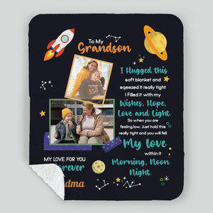 Personalized Blanket for Grandson – To My Grandson, You Are Loved Always - 89Prints