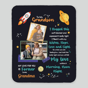 Personalized Blanket for Grandson – To My Grandson, You Are Loved Always - 89Prints
