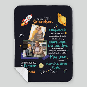Personalized Blanket for Grandson – To My Grandson, You Are Loved Always - 89Prints