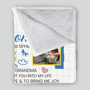 Personalized Blanket – To My Grandson with Photo & Heartfelt Message - 89Prints