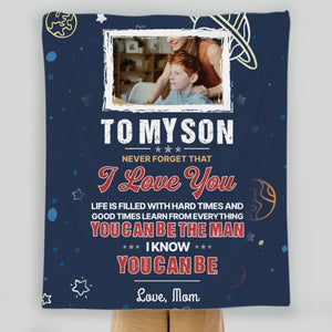 Personalized Blanket for Son – Carry My Love Wherever You Go - 89Prints
