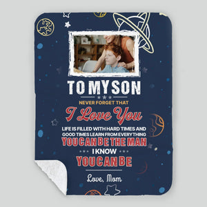 Personalized Blanket for Son – Carry My Love Wherever You Go - 89Prints