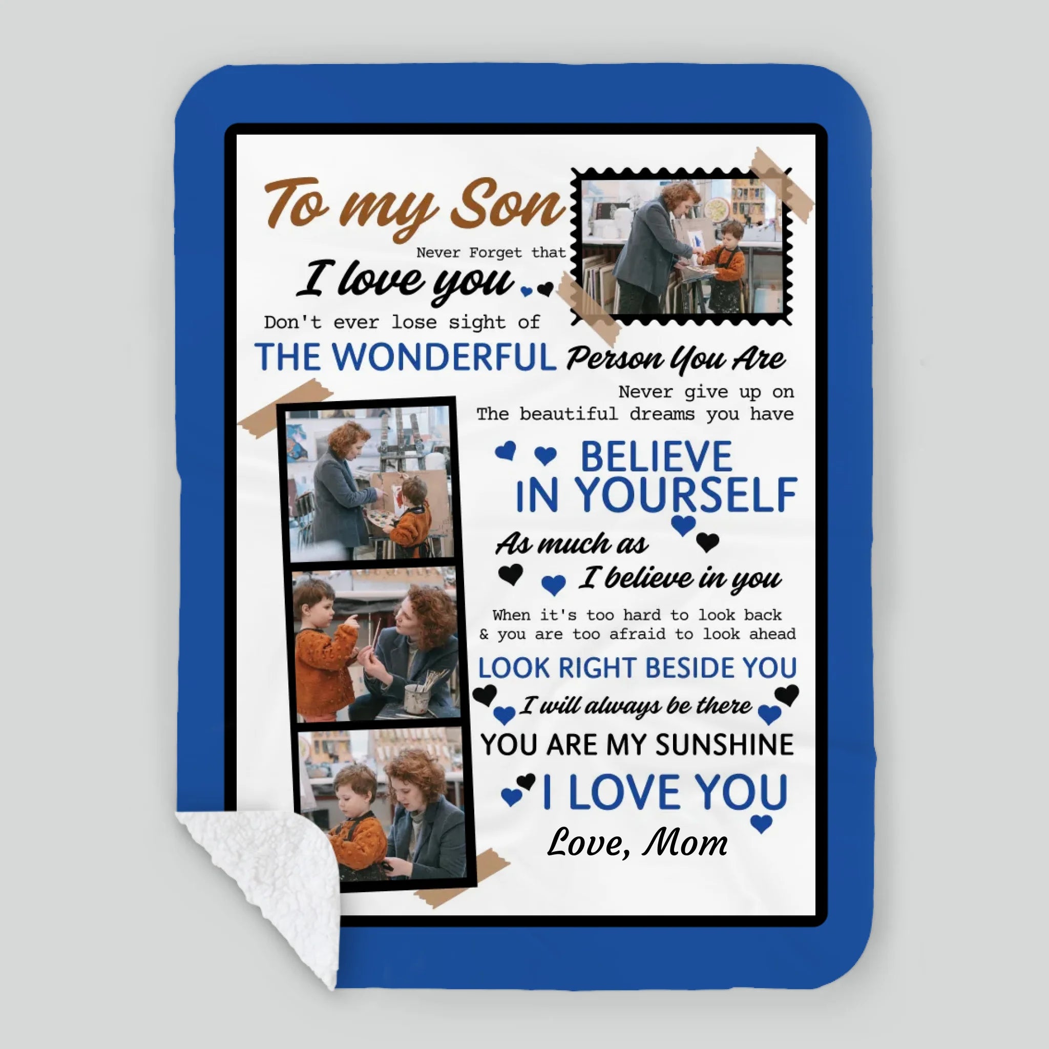 Personalized To My Son Blanket – More Than Just Warmth - 89Prints