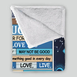 Personalized To My Daughter Blanket – Wrapped in My Love Always - 89Prints