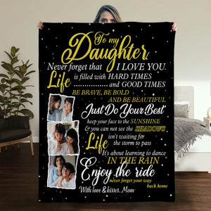 Personalized Daughter Blanket – A Warm Embrace from Afar - 89Prints