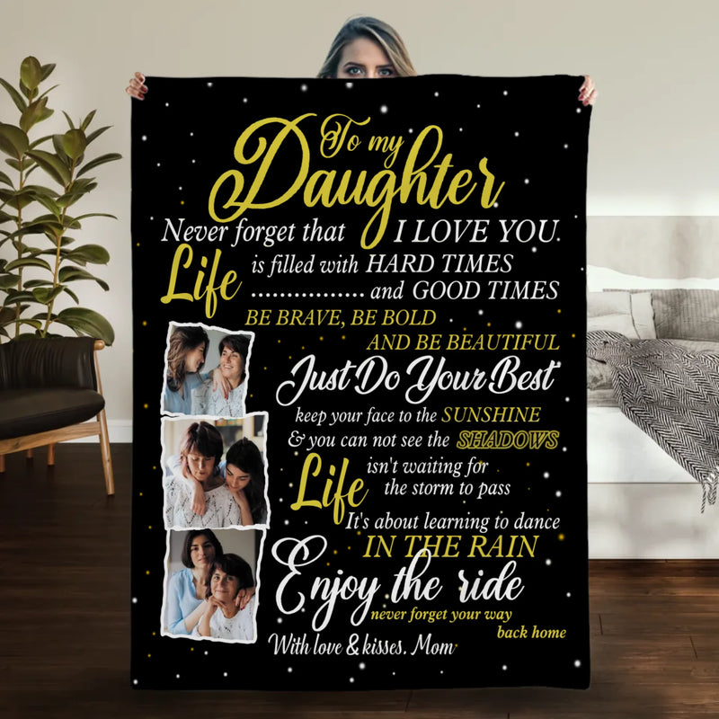 Personalized Daughter Blanket – A Warm Embrace from Afar - 89Prints