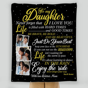 Personalized Daughter Blanket – A Warm Embrace from Afar - 89Prints