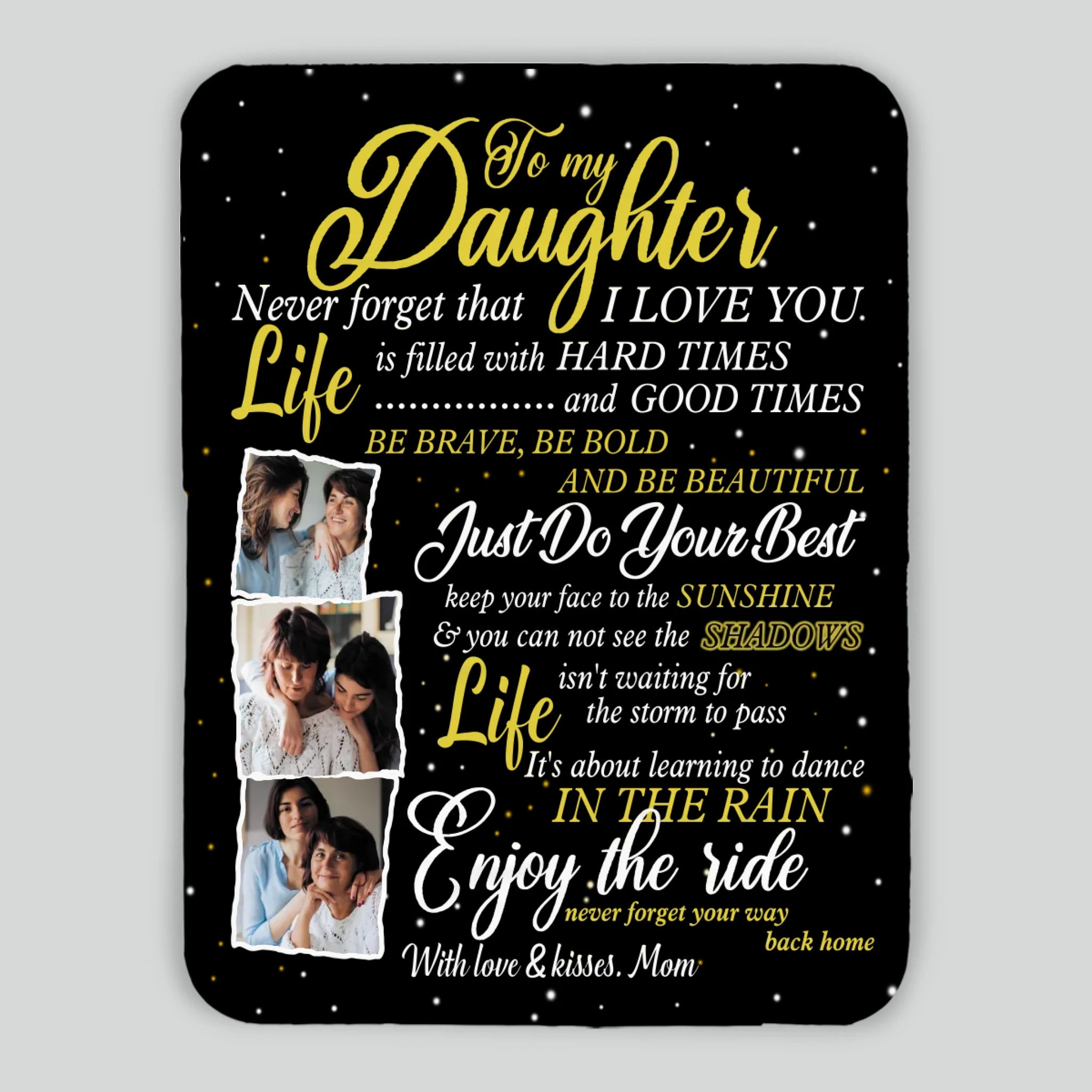 Personalized Daughter Blanket – A Warm Embrace from Afar - 89Prints