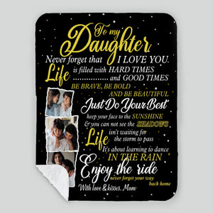 Personalized Daughter Blanket – A Warm Embrace from Afar - 89Prints