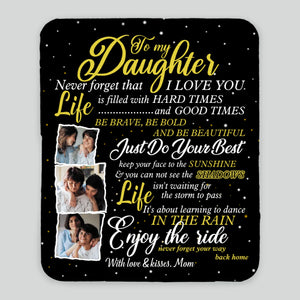 Personalized Daughter Blanket – A Warm Embrace from Afar - 89Prints