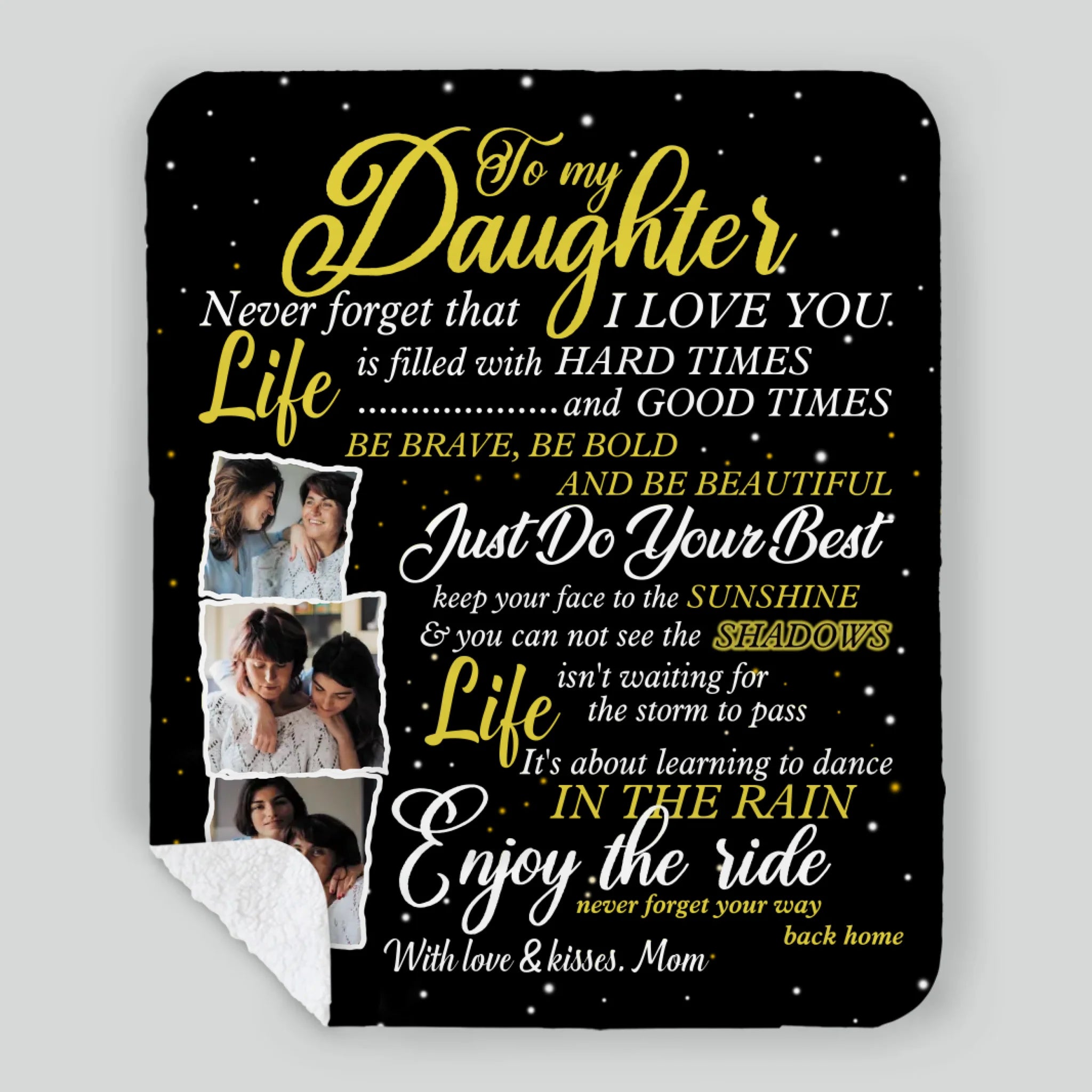 Personalized Daughter Blanket – A Warm Embrace from Afar - 89Prints