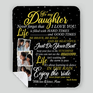 Personalized Daughter Blanket – A Warm Embrace from Afar - 89Prints