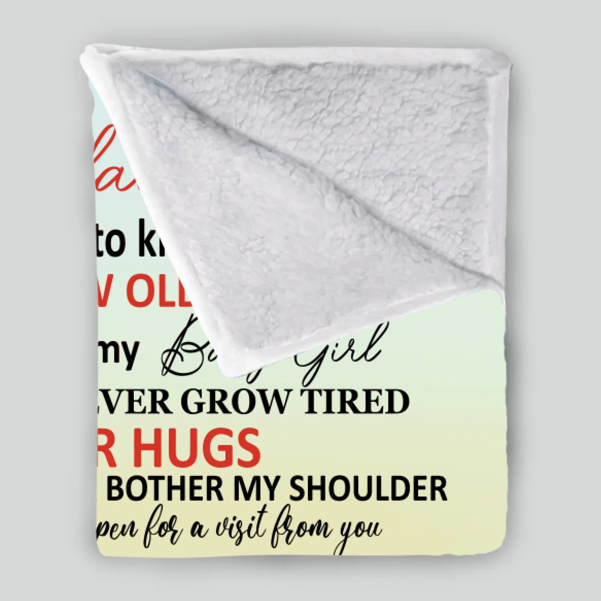 Personalized Granddaughter Blanket – To My Granddaughter, With All My Love - 89Prints