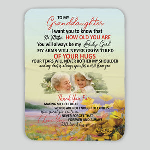 Personalized Granddaughter Blanket – To My Granddaughter, With All My Love - 89Prints