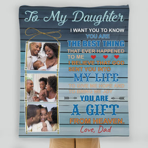 Personalized Blanket – To My Daughter, You Are My Sunshine - 89Prints
