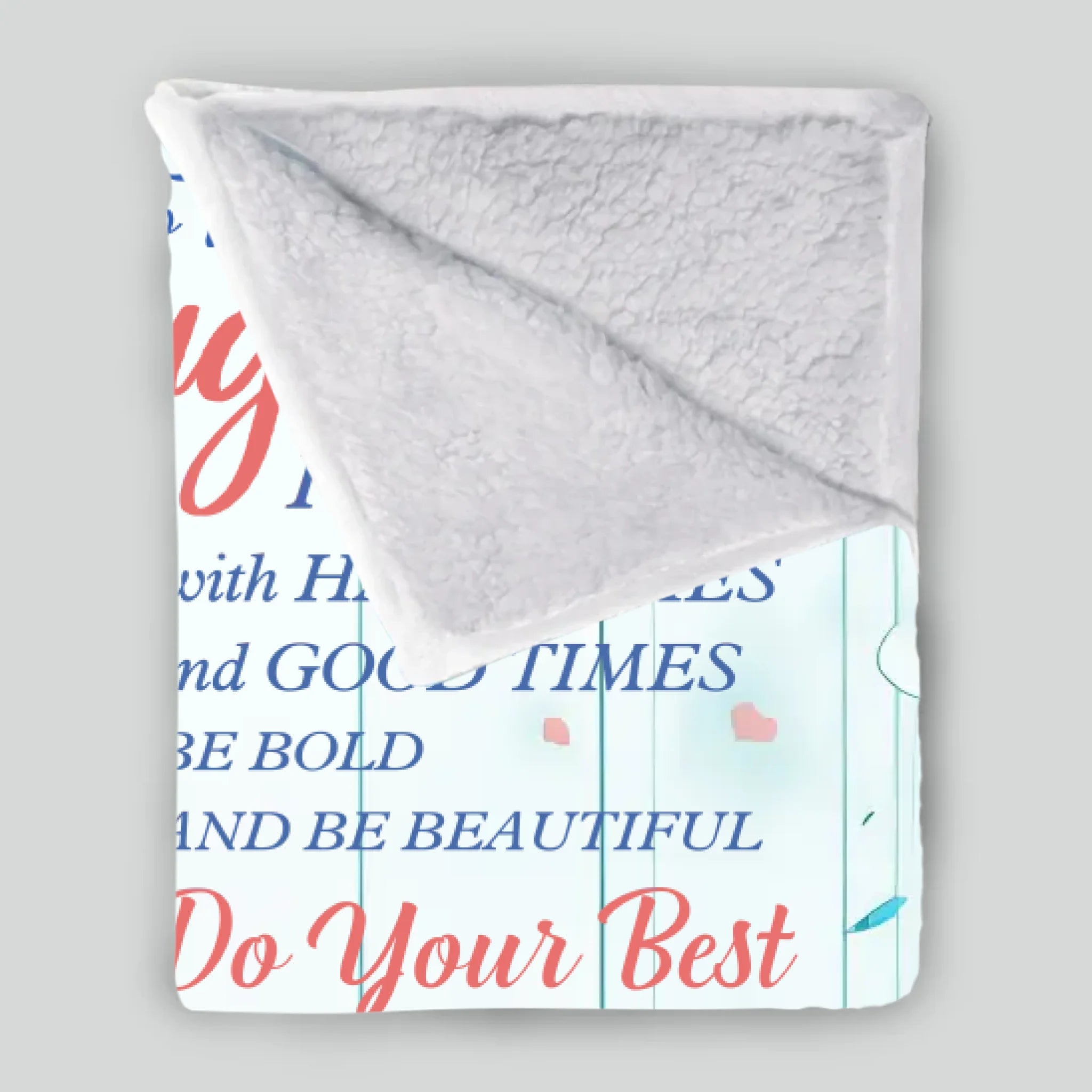 To My Daughter – Personalized Blanket Full of Life Lessons and Love - 89Prints