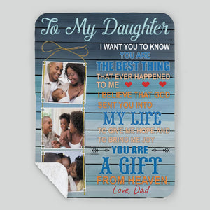 Personalized Blanket – To My Daughter, You Are My Sunshine - 89Prints