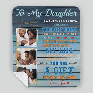 Personalized Blanket – To My Daughter, You Are My Sunshine - 89Prints
