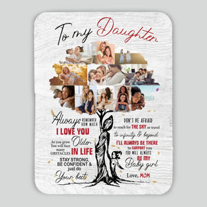 Personalized Blanket – A Loving Message from Mom to Daughter - 89Prints