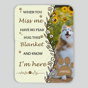 Personalized Dog Memorial Blanket – Always by Your Side - 89Prints