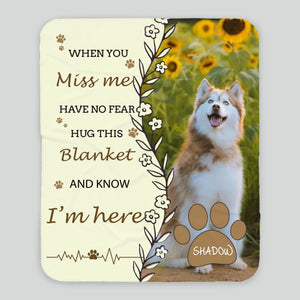 Personalized Dog Memorial Blanket – Always by Your Side - 89Prints
