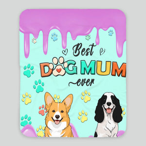 Personalized Blanket for Dog Moms – Paws, Love & Snuggles - 89Prints