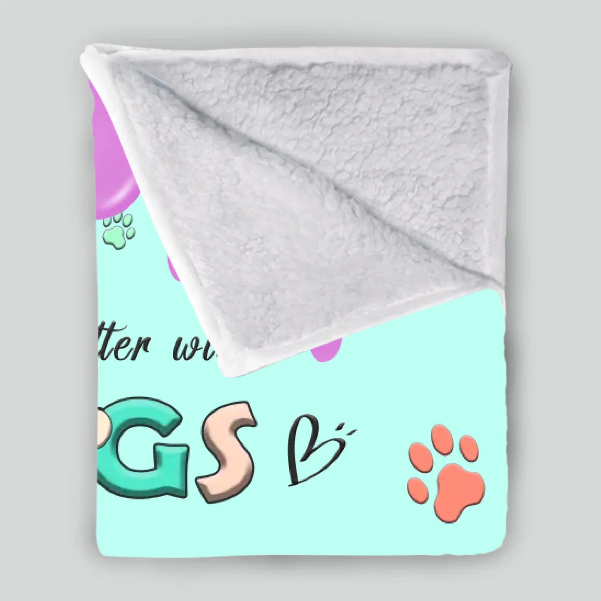 Personalized Blanket – Because Life’s Just Better with Dogs - 89Prints