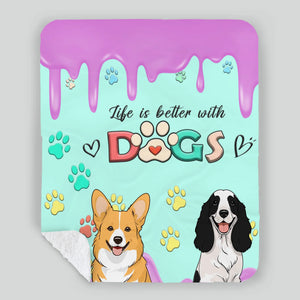 Personalized Blanket – Because Life’s Just Better with Dogs - 89Prints