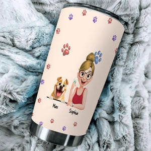 Custom Dog Tumbler - In My Dog Mom Era, Dog Themed Gifts - 89Prints