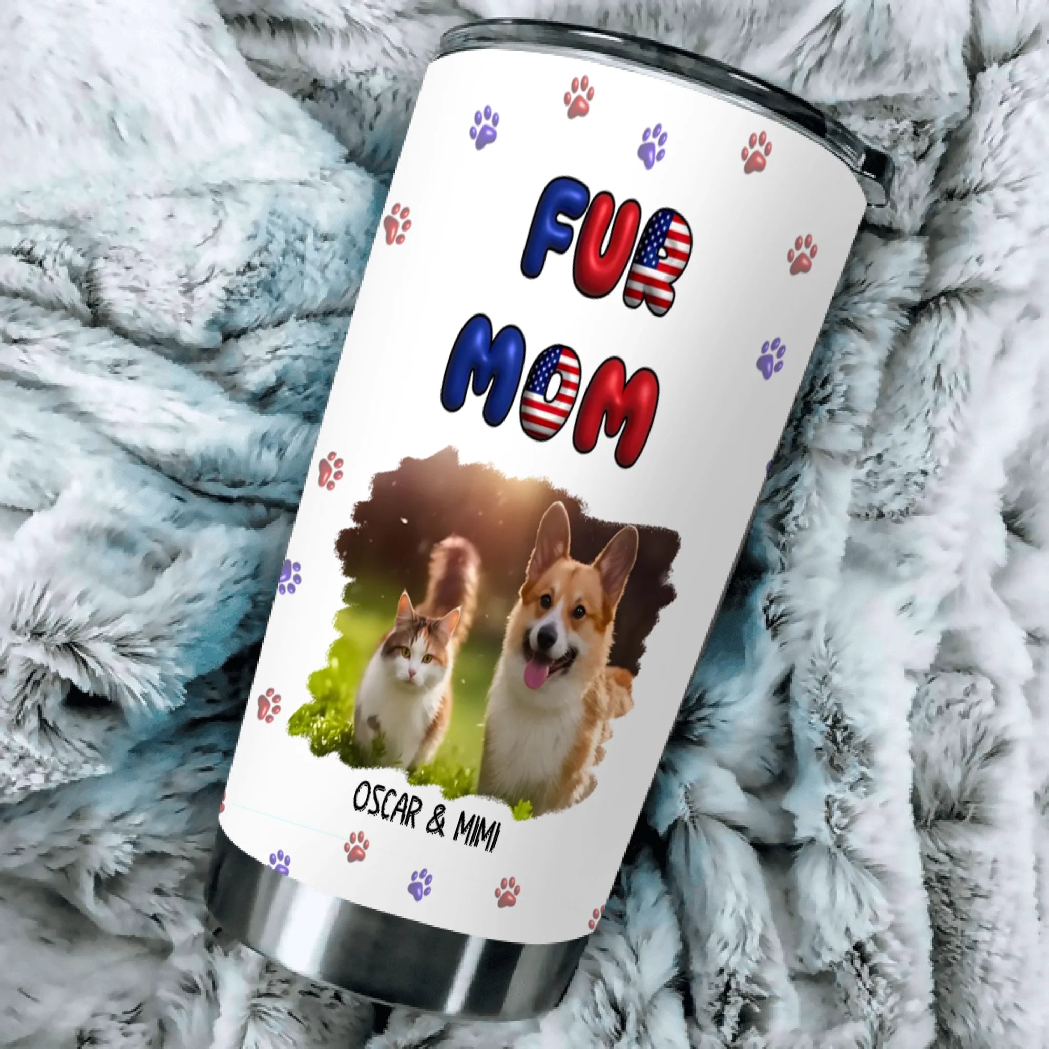 Photo Of Dog On Tumbler Cup - Personalized Great Gifts For Dog Owners - 89Prints