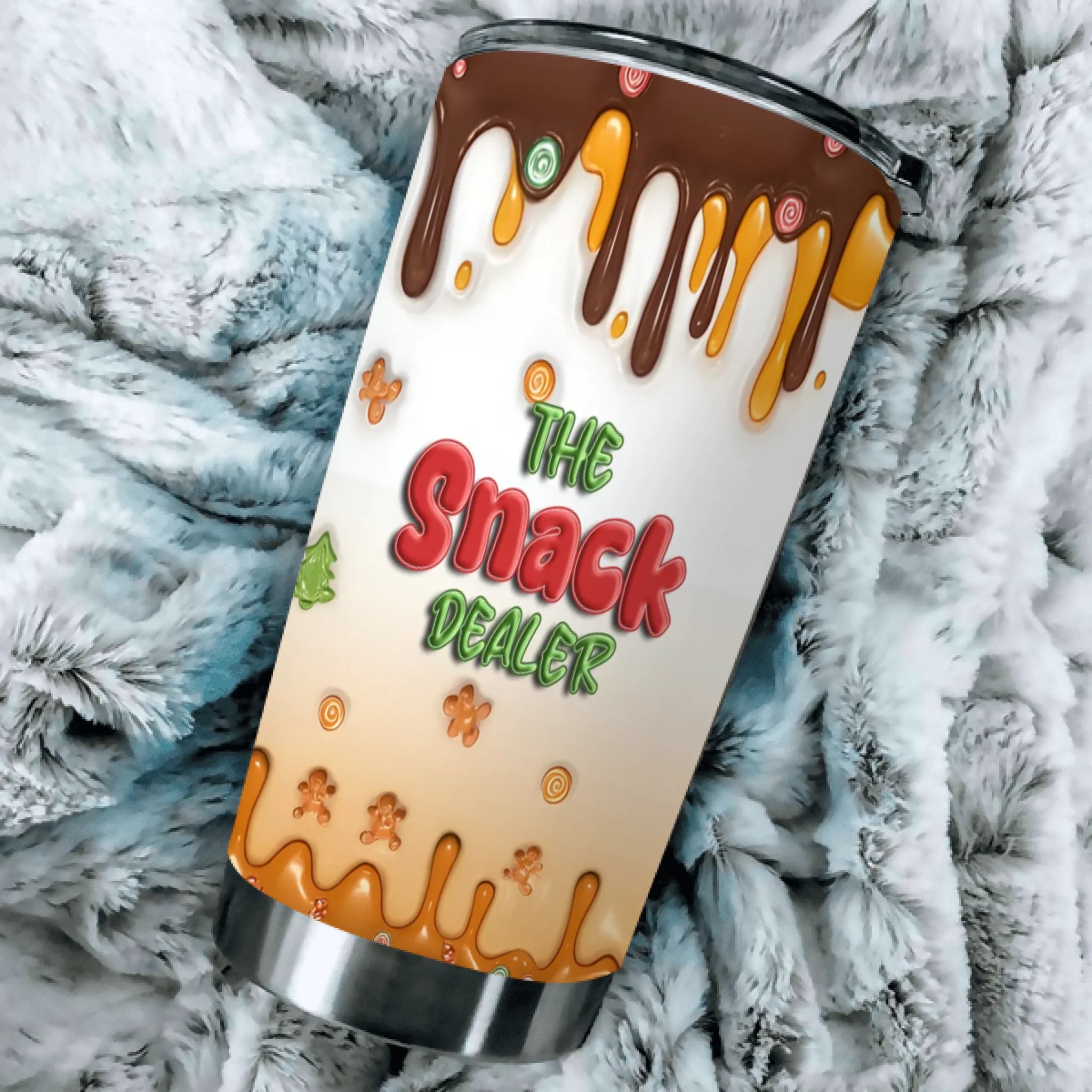 Custom Dog Breed Tumbler - The Snack Dealer, Funny Dog Lover Gift With Names - 89Prints