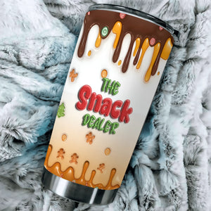 Custom Dog Breed Tumbler - The Snack Dealer, Funny Dog Lover Gift With Names - 89Prints