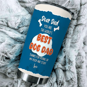 Custom Dog Dad Tumbler - Funny 