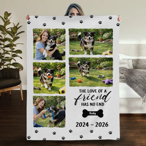 Custom Photo Blanket - In Loving Memory Pet Tribute, 