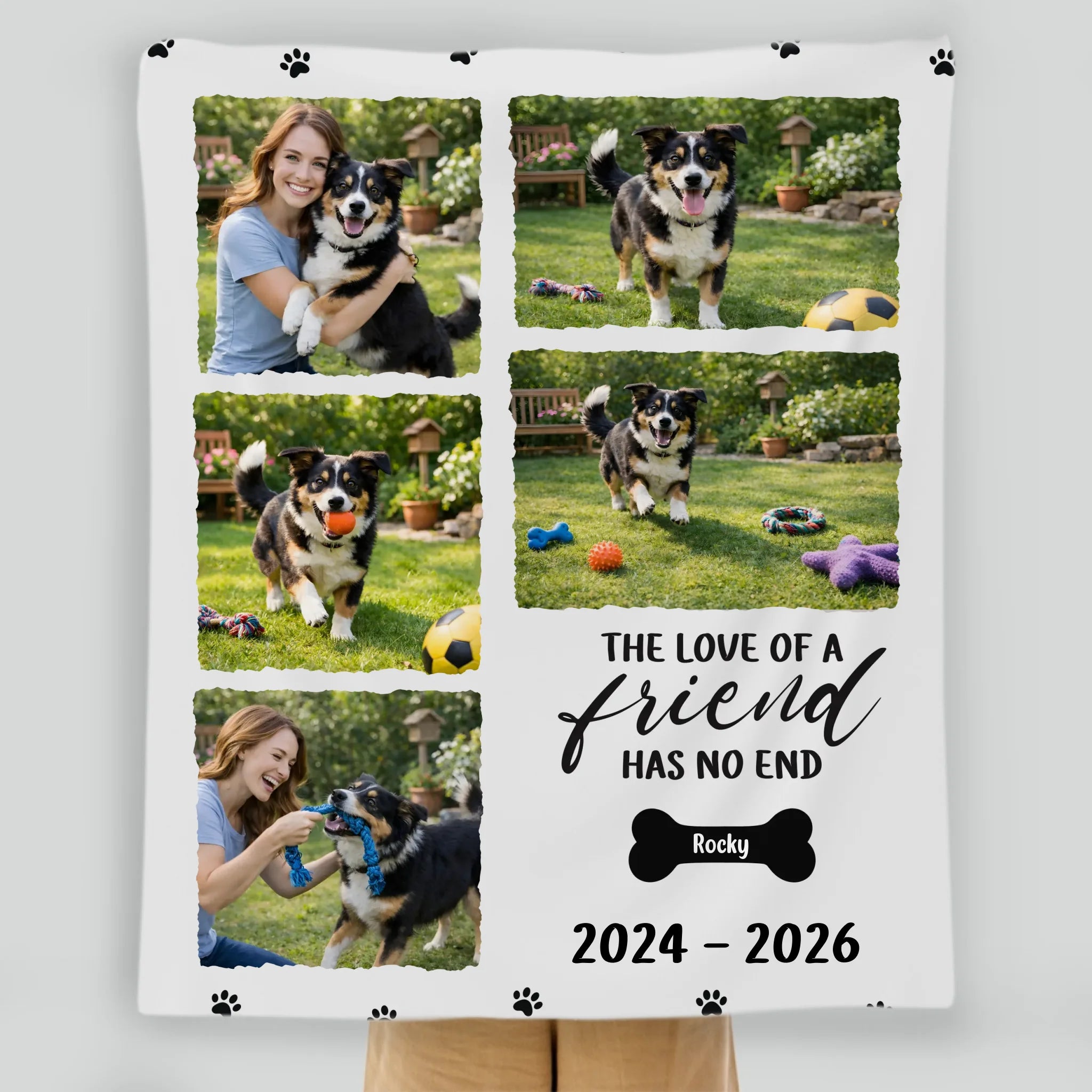 Custom Photo Blanket - In Loving Memory Pet Tribute, 