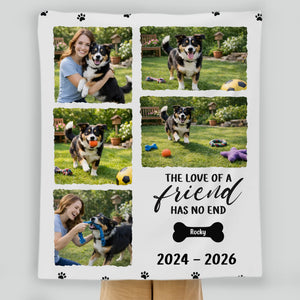 Custom Photo Blanket - In Loving Memory Pet Tribute, 