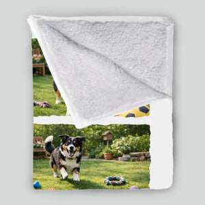 Custom Photo Blanket - In Loving Memory Pet Tribute, 