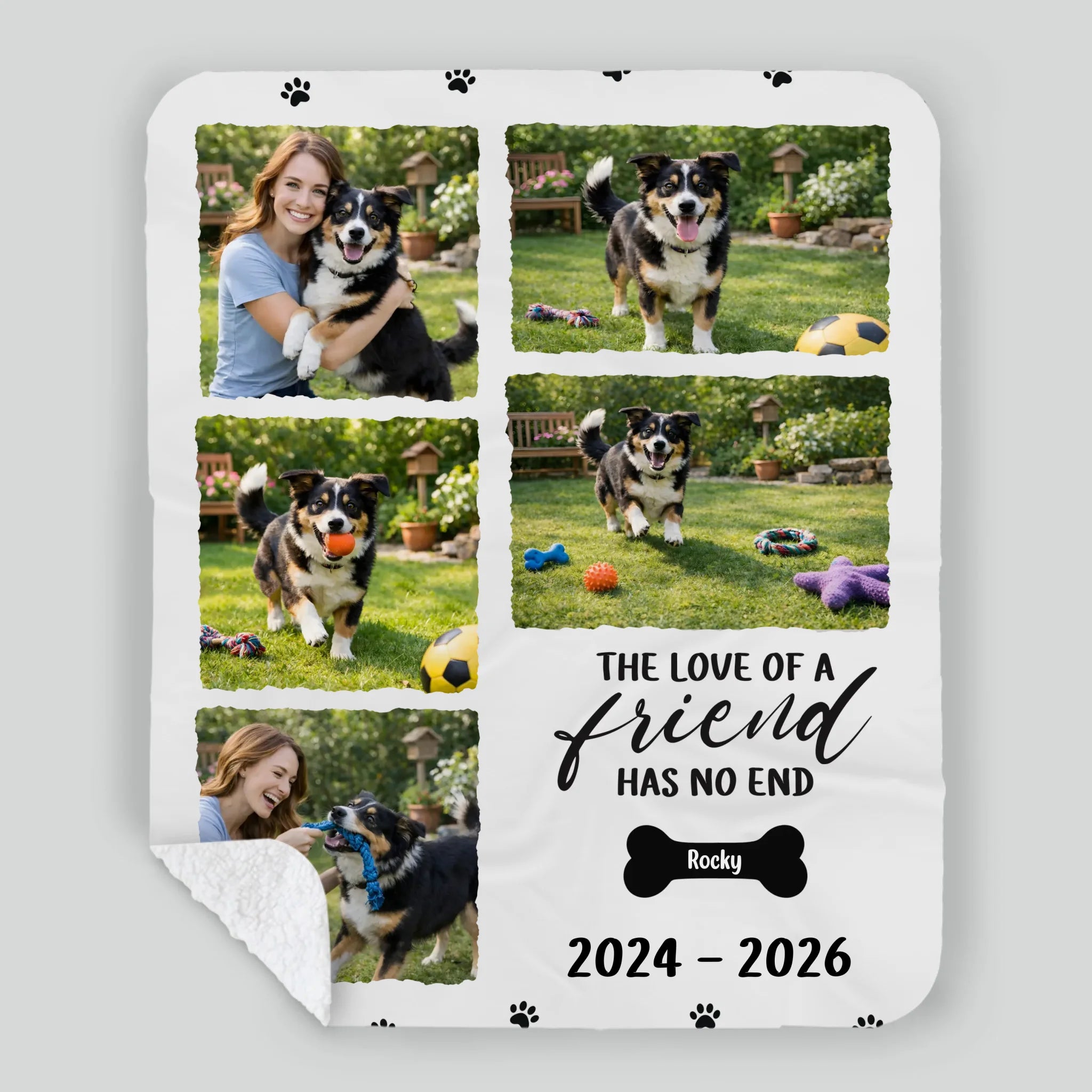 Custom Photo Blanket - In Loving Memory Pet Tribute, 